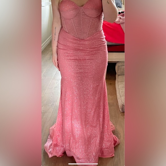 Pink sparkle formal dress - Picture 2 of 2